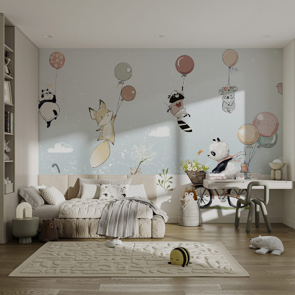 Dieren zweven boven fietstocht — interieur 3