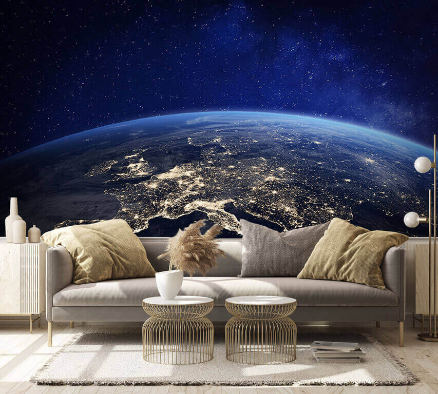 Europa in de nacht — interieur 2