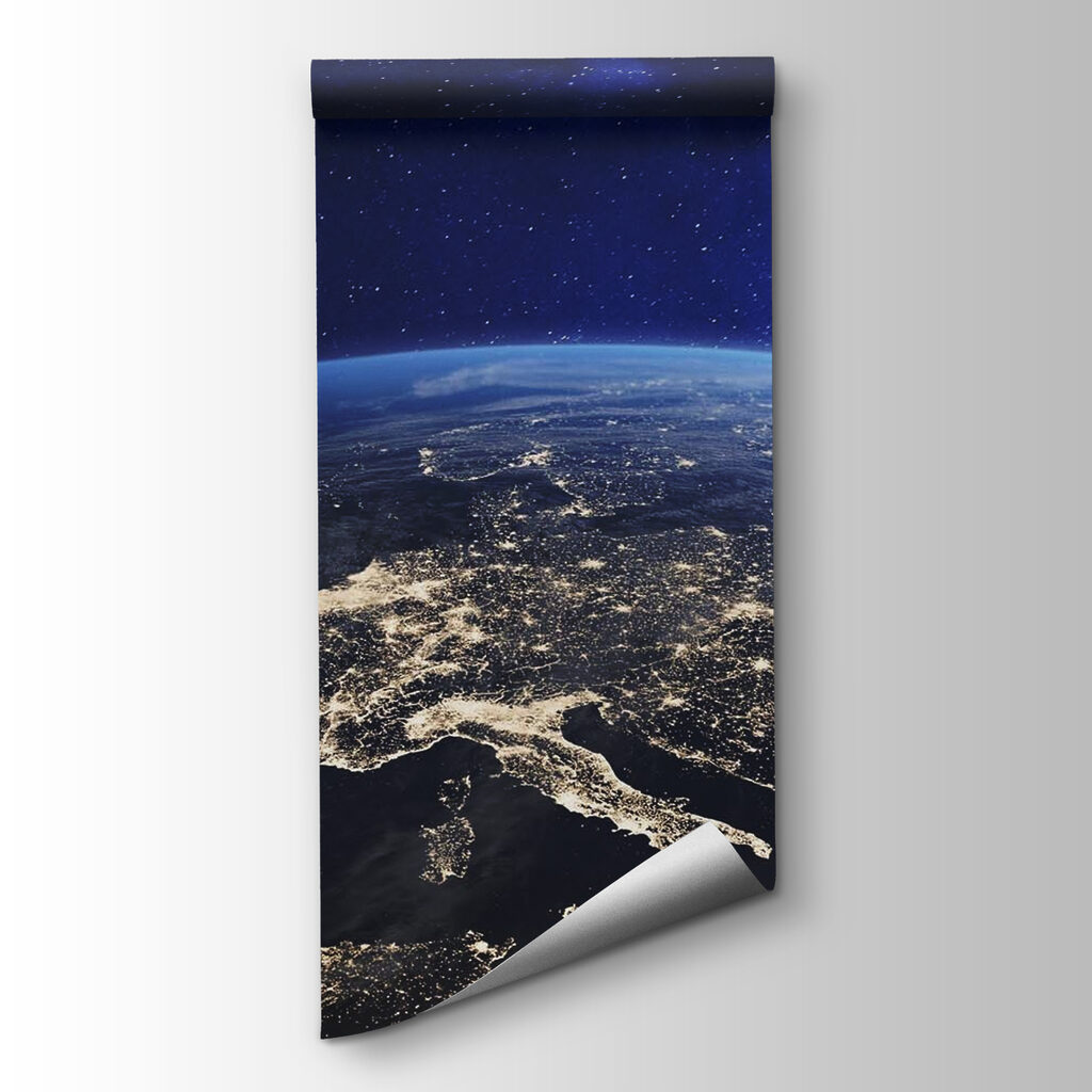 Europa in de nacht — productweergave