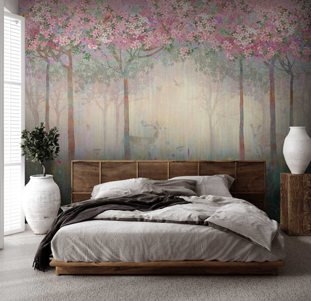 Hert in een bloesembos — interieur 6