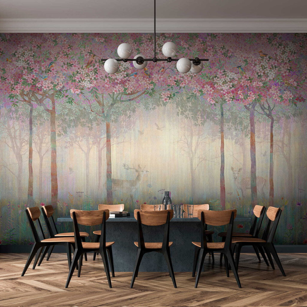Hert in een bloesembos — interieur 7