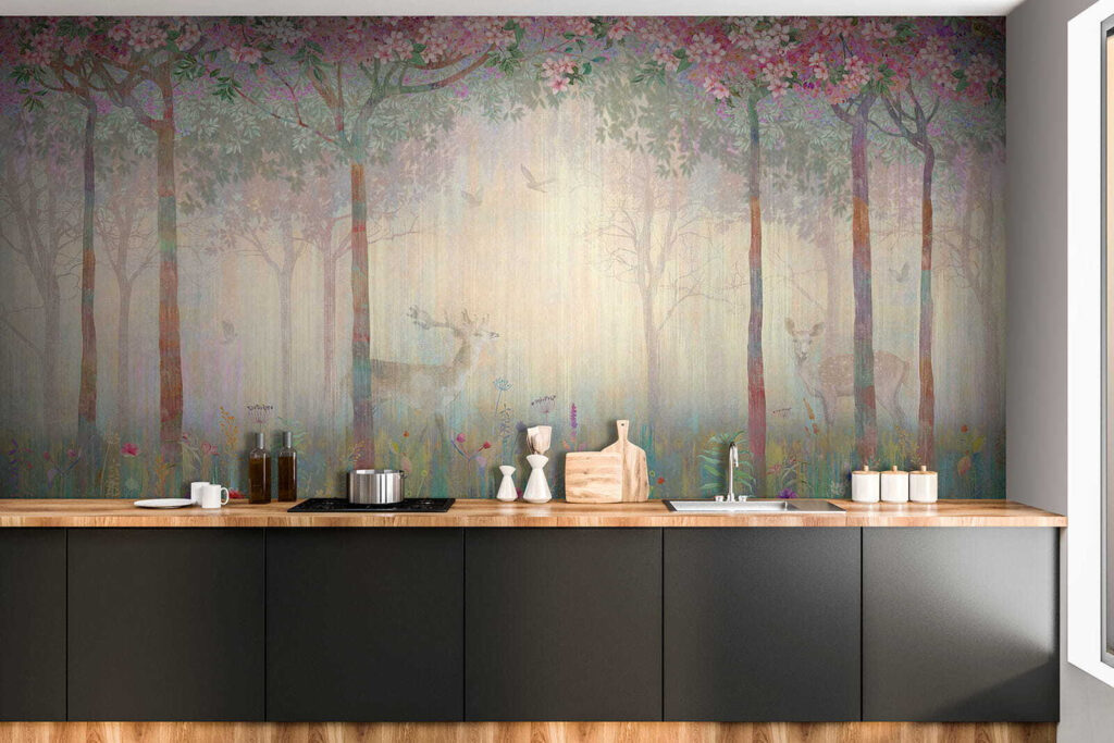 Hert in een bloesembos — interieur 8