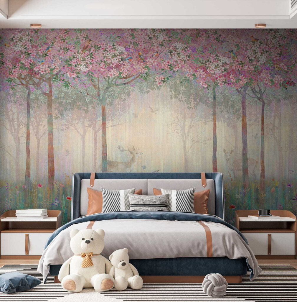 Hert in een bloesembos — interieur 9
