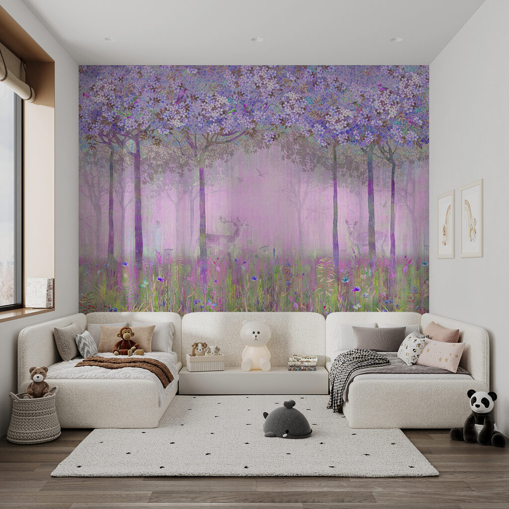 Hert in een bloesembos — interieur 3