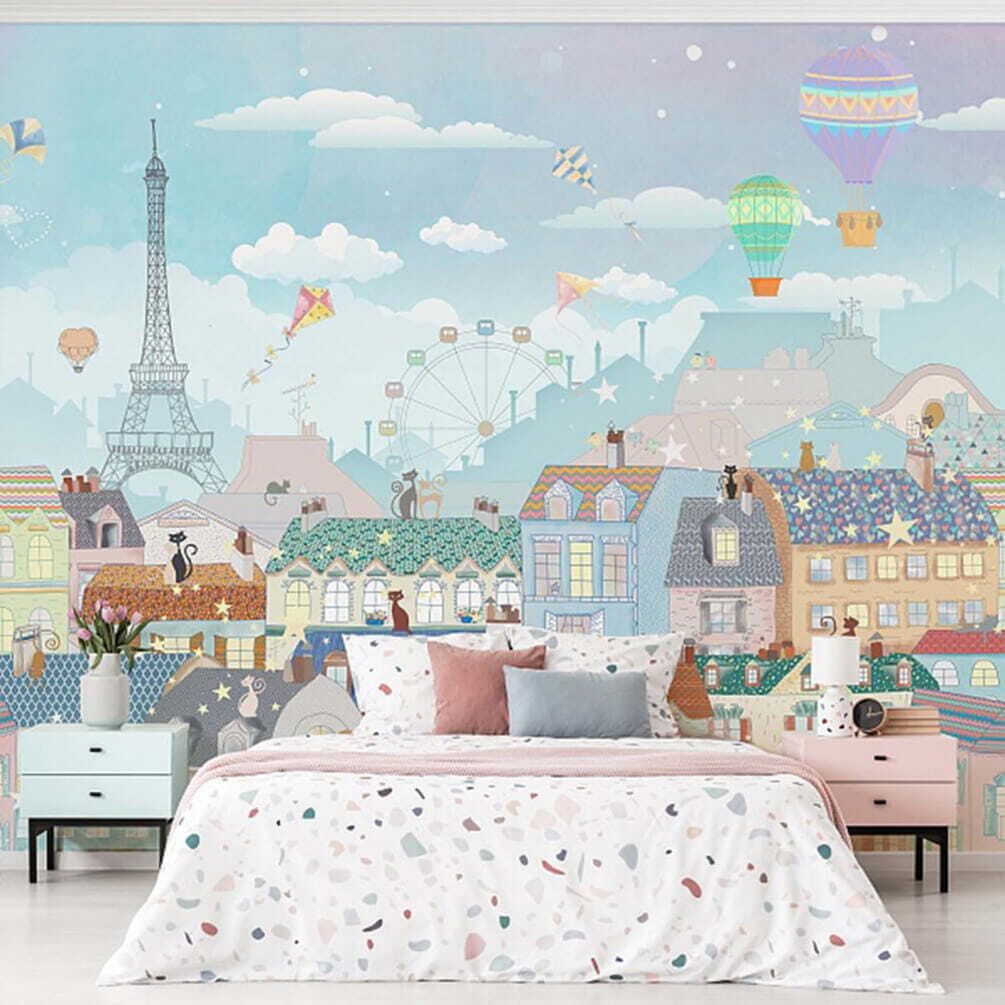 Parijs als kleine pastelstad — interieur 1