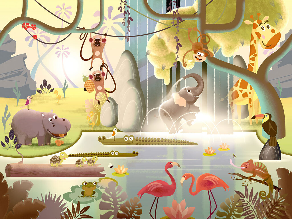 Een jungle vol spel — volledig ontwerp