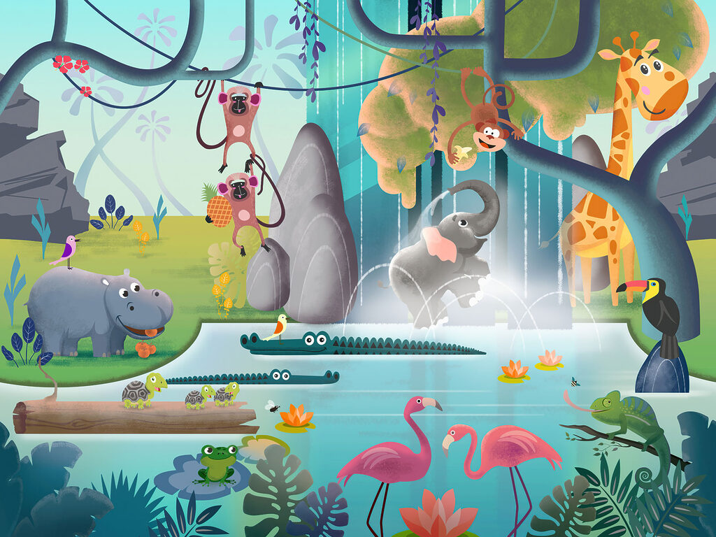 Een jungle vol spel — volledig ontwerp