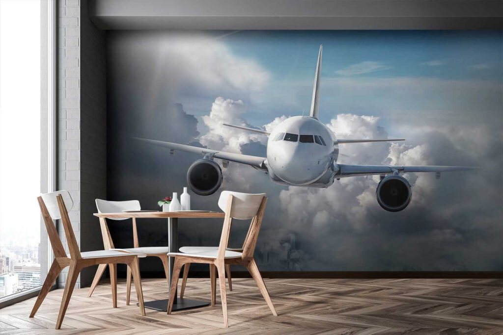 Een vliegtuig in de lucht — interieur 2
