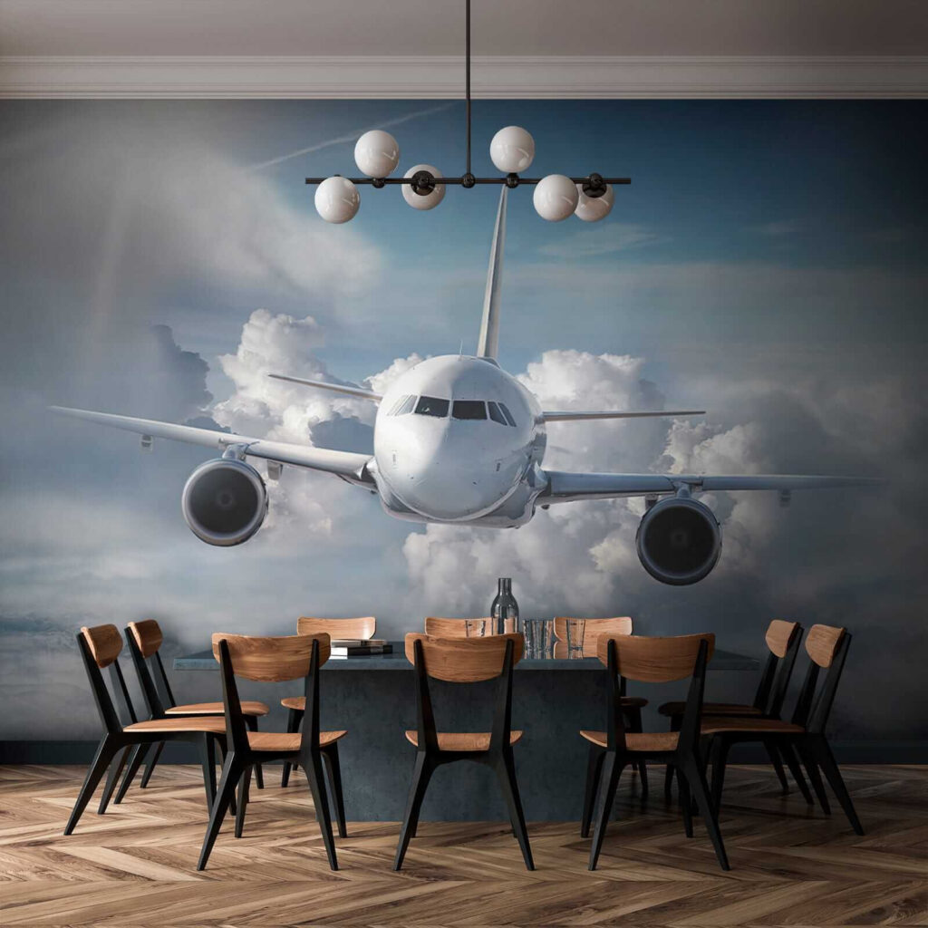 Een vliegtuig in de lucht — interieur 3