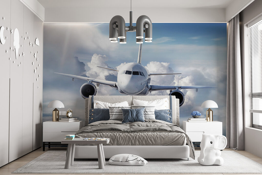 Een vliegtuig in de lucht — interieur 8