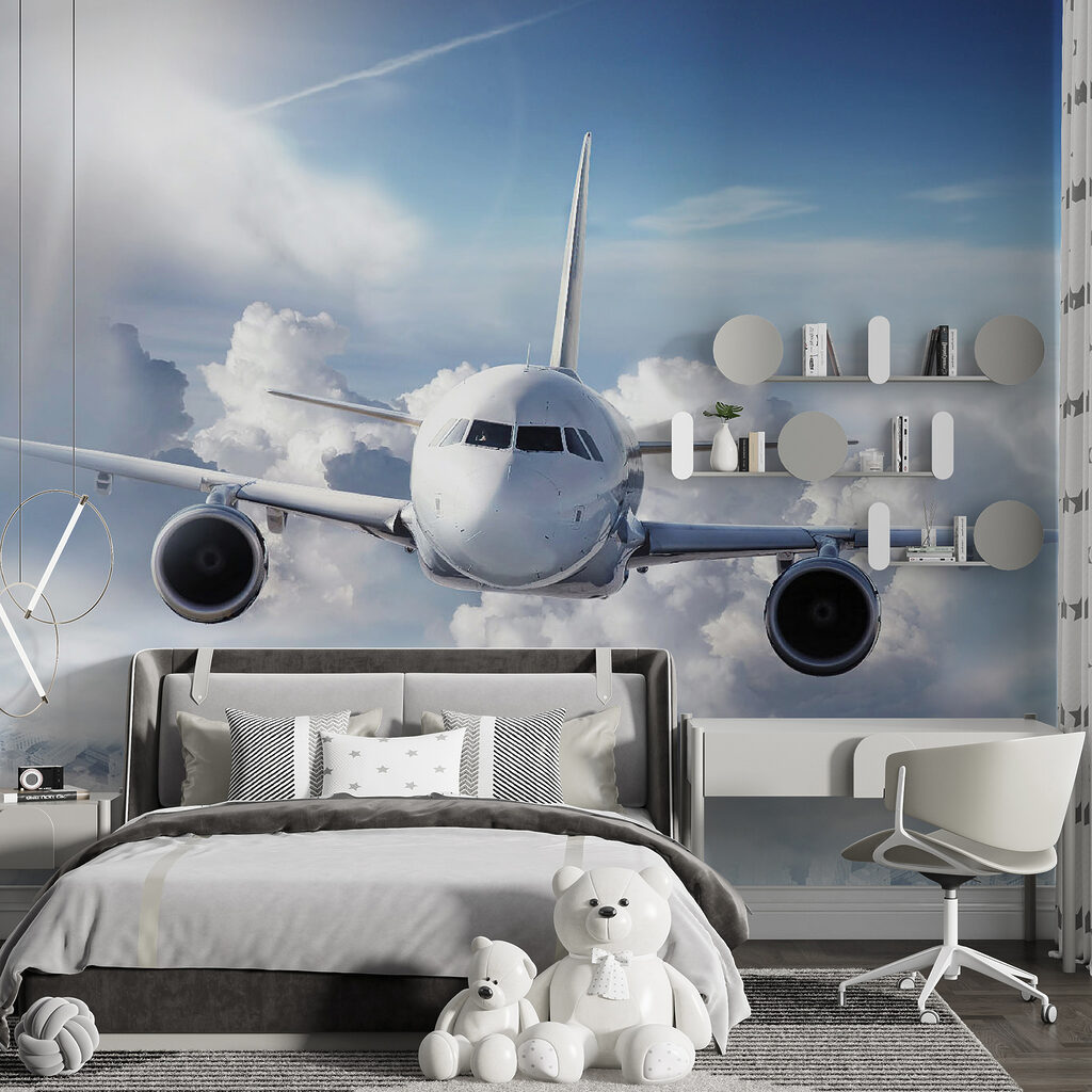 Een vliegtuig in de lucht — interieur 9