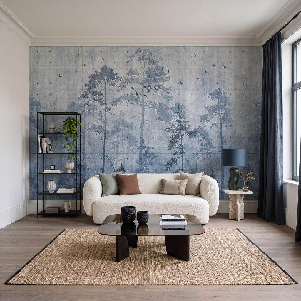 Stammen op verweerde verf — interieur 3