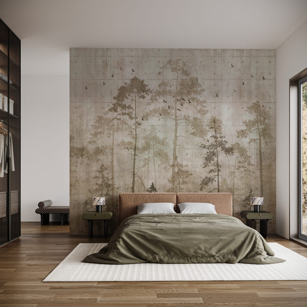 Stammen op verweerde verf — interieur 2