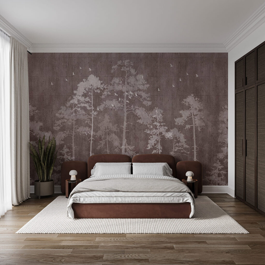 Stammen op verweerde verf — interieur 2