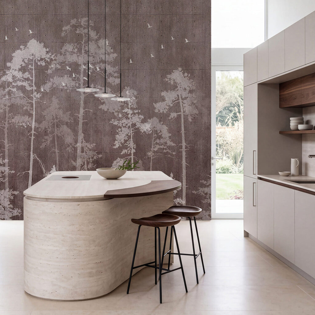Stammen op verweerde verf — interieur 3