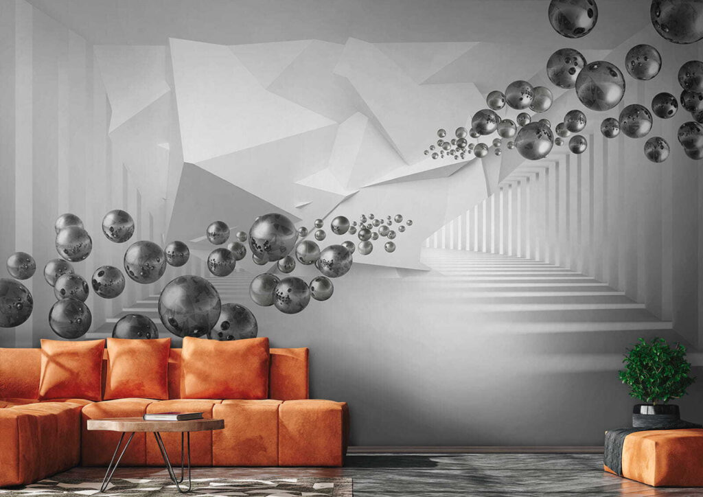 Bollen door witte diepte — interieur 4