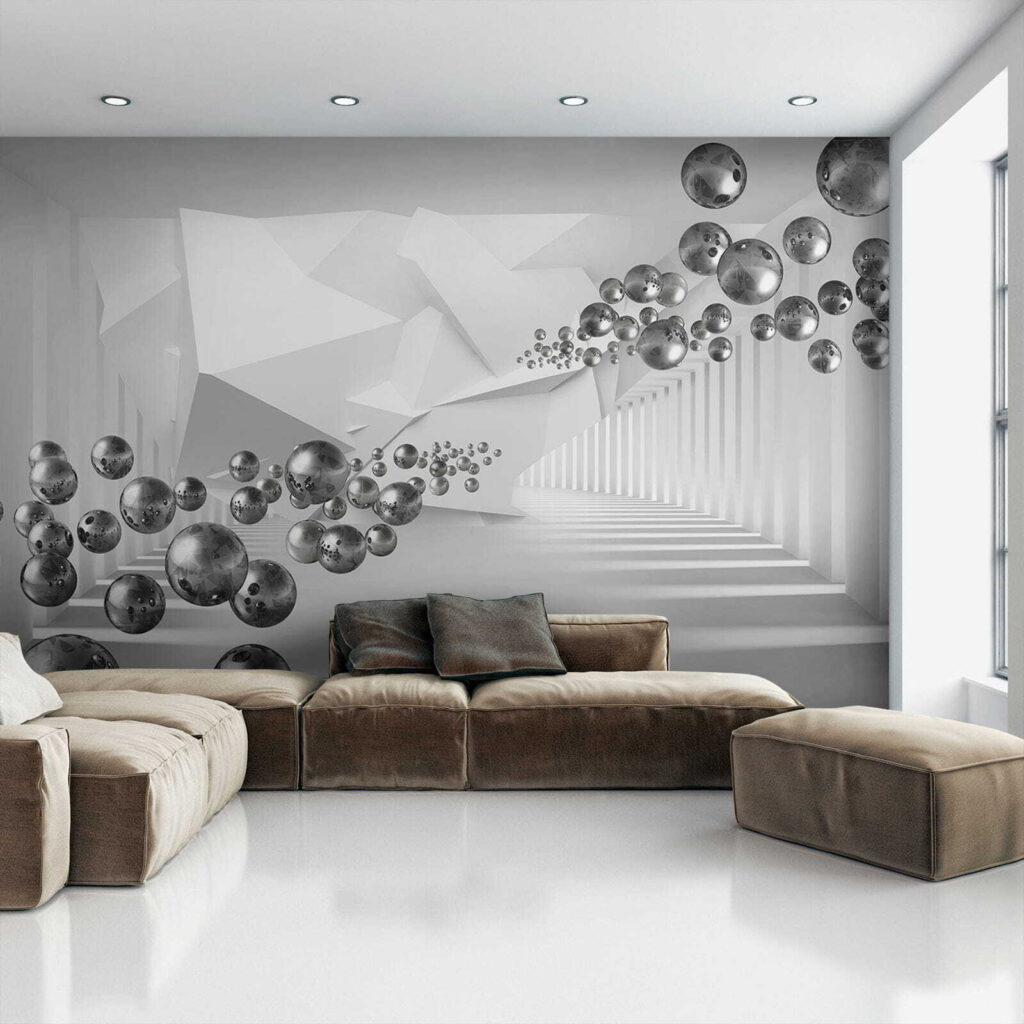 Bollen door witte diepte — interieur 5