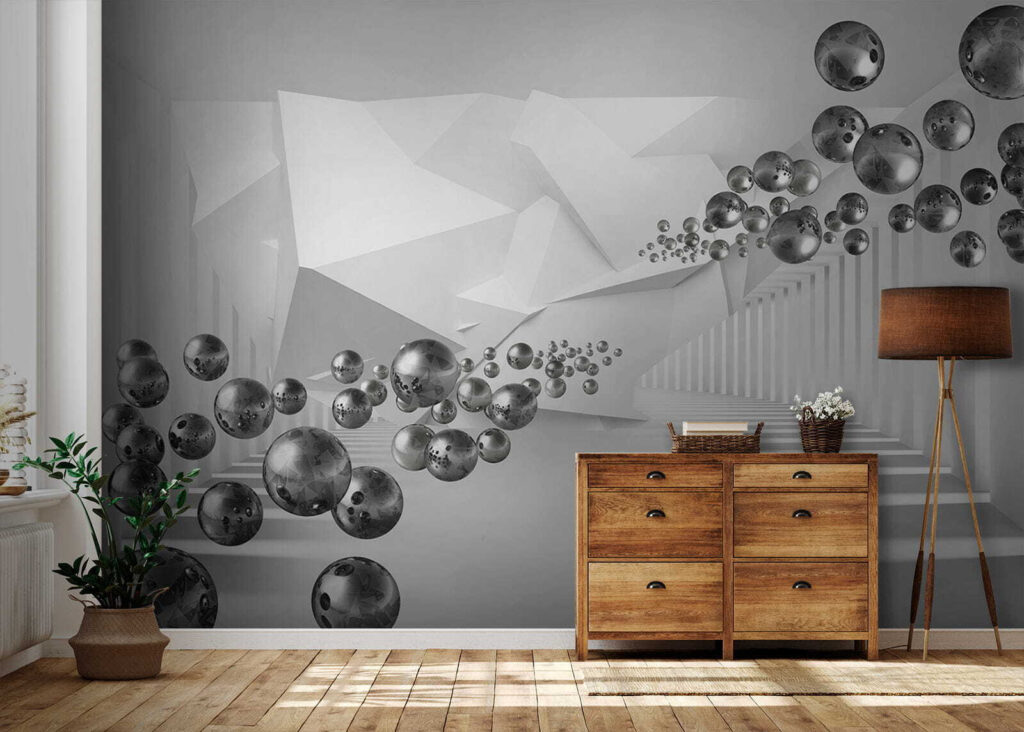 Bollen door witte diepte — interieur 7
