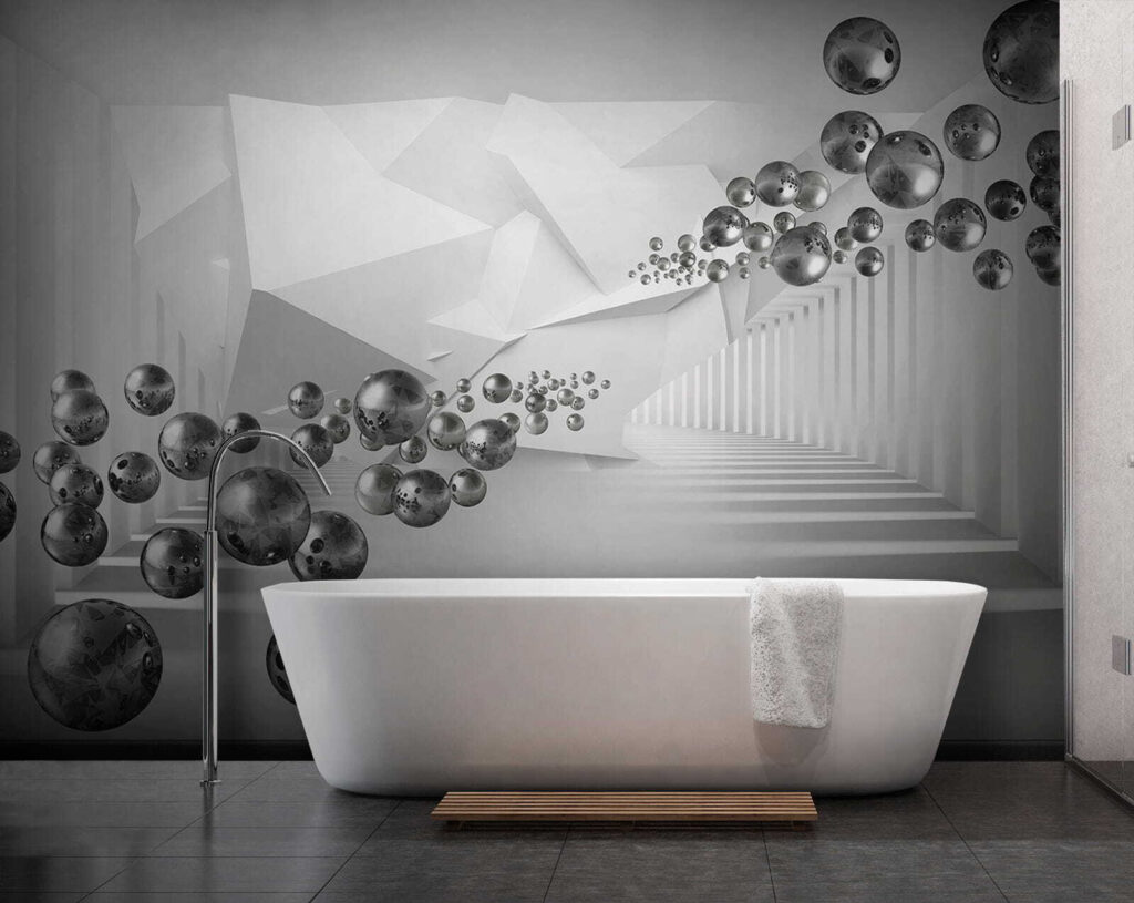 Bollen door witte diepte — interieur 9
