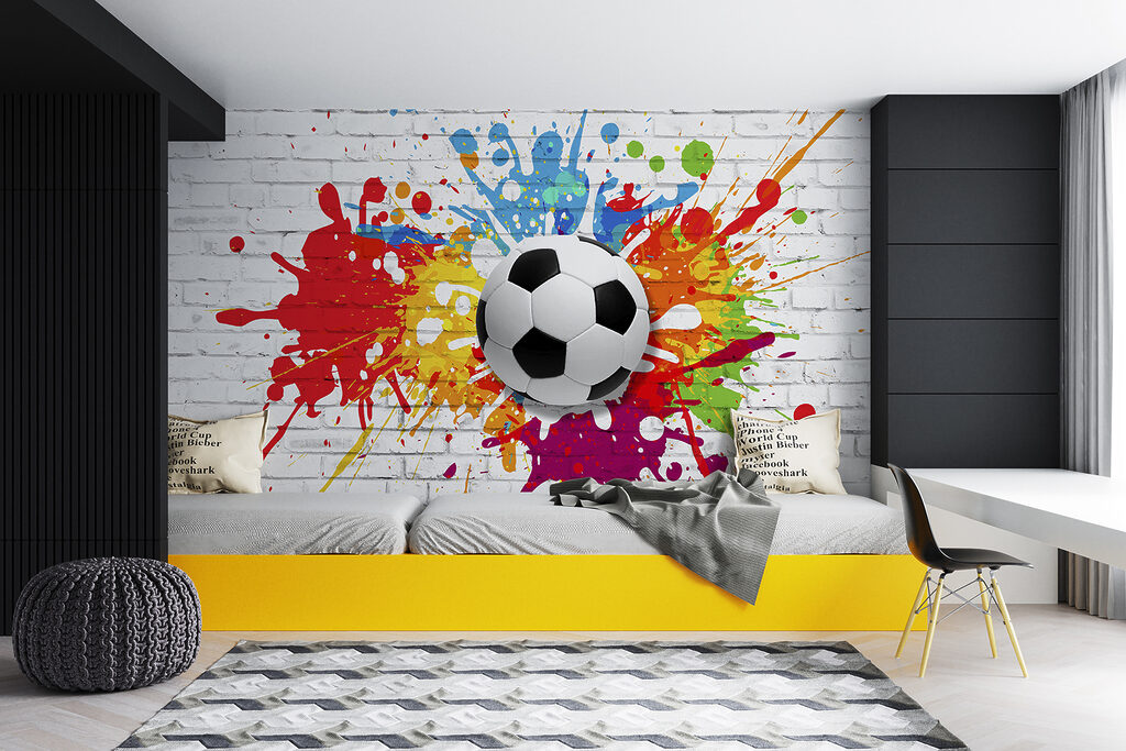 Kleurrijke voetbalkunst in actie! — interieur 10