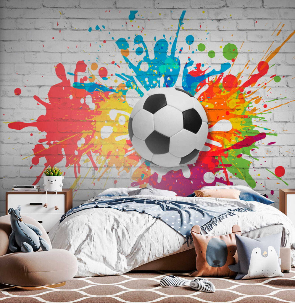 Kleurrijke voetbalkunst in actie! — interieur 2