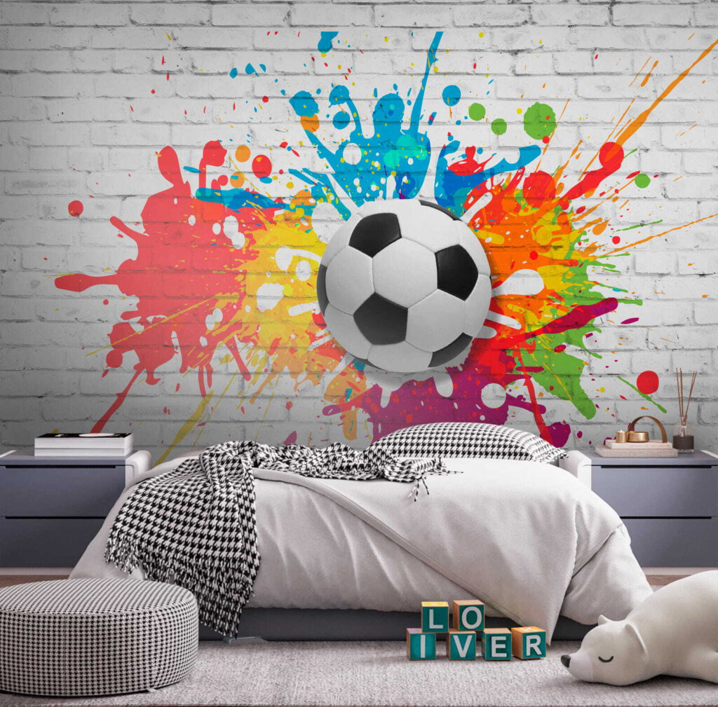 Kleurrijke voetbalkunst in actie! — interieur 5