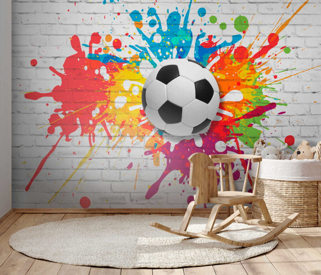 Kleurrijke voetbalkunst in actie! — interieur 6