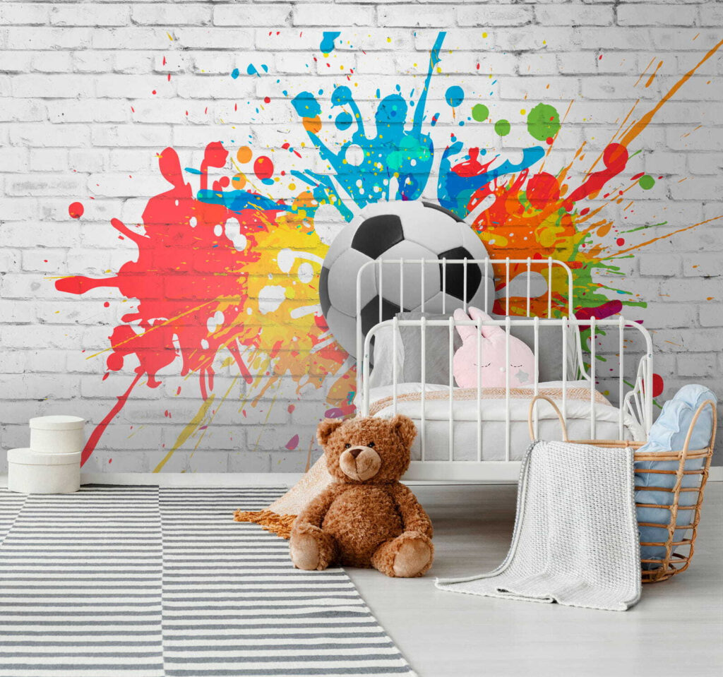 Kleurrijke voetbalkunst in actie! — interieur 7