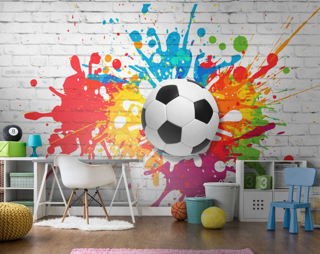 Kleurrijke voetbalkunst in actie! — interieur 9