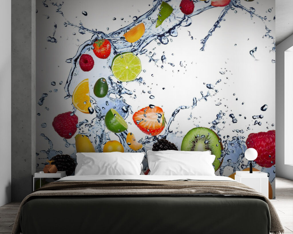 Fruit spat door water — interieur 1