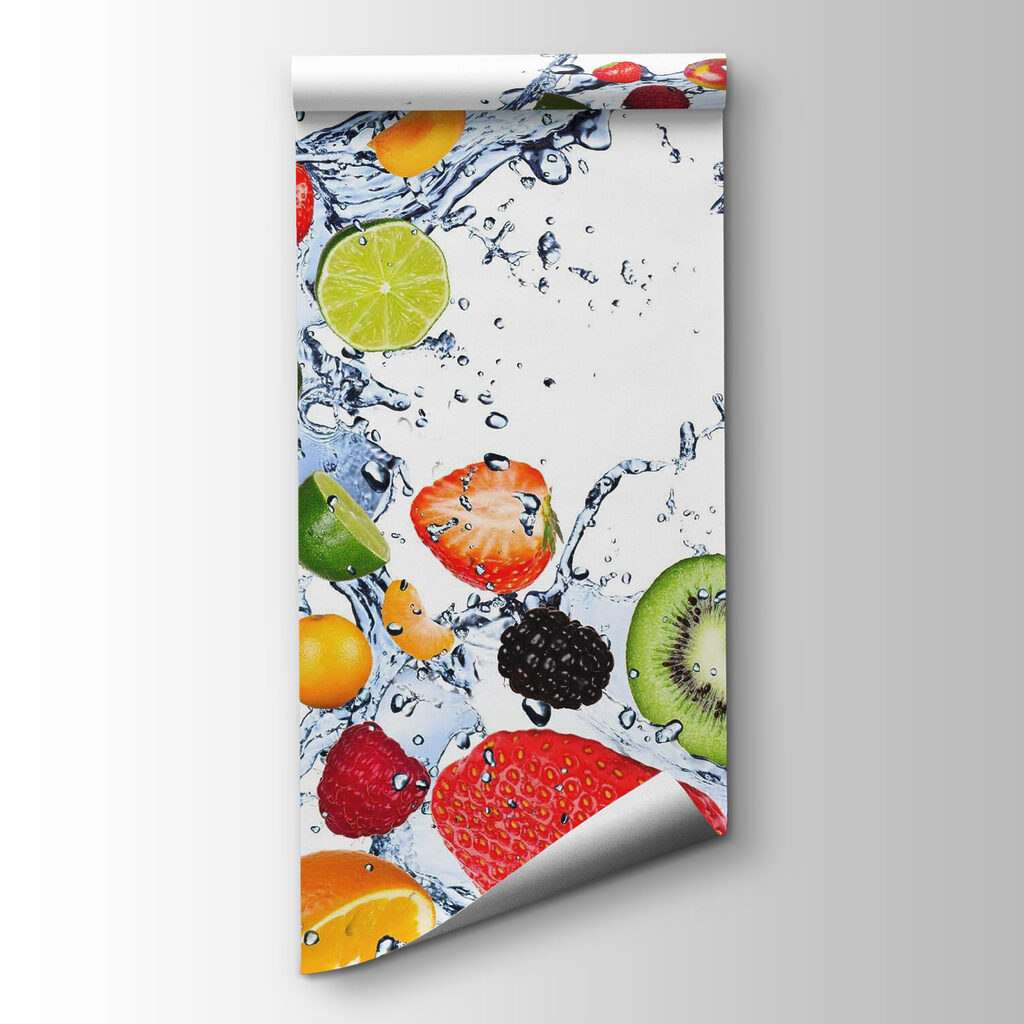 Fruit spat door water — productweergave