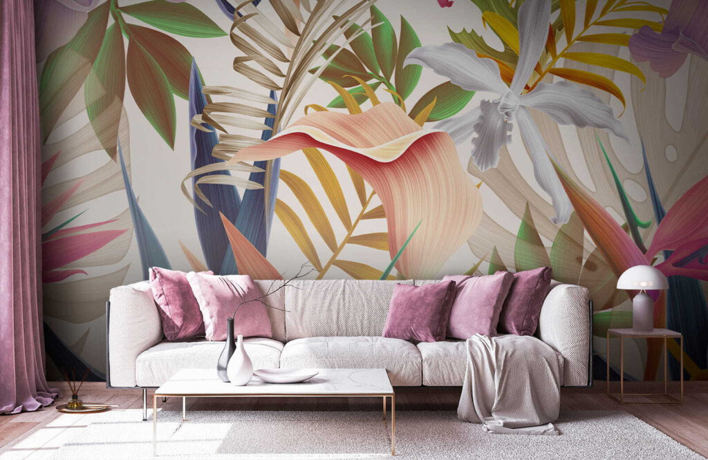 Levendig tropisch gebladerte in harmonie — interieur 6