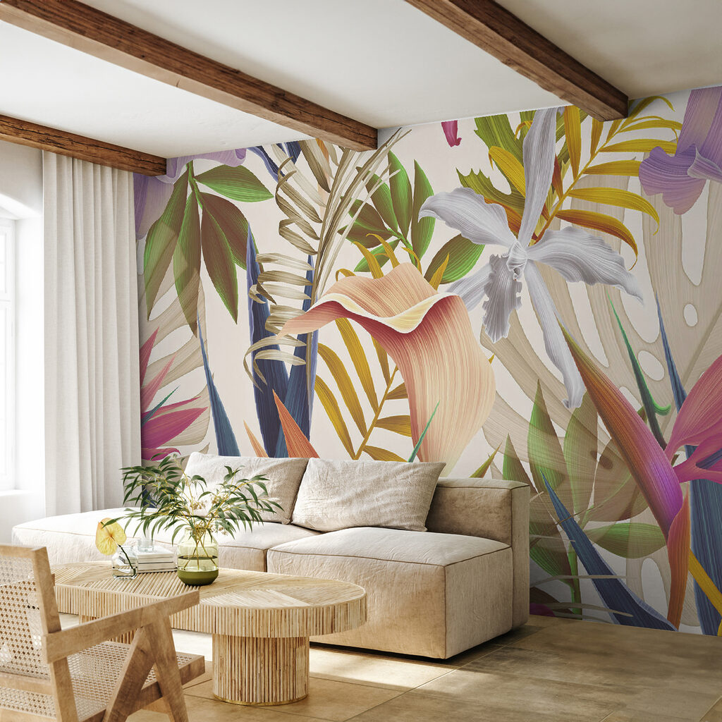 Levendig tropisch gebladerte in harmonie — interieur 12
