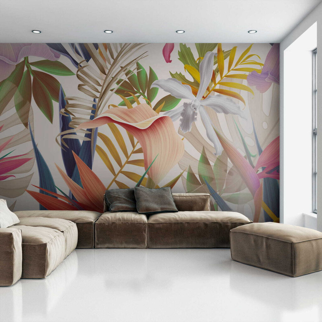 Levendig tropisch gebladerte in harmonie — interieur 8