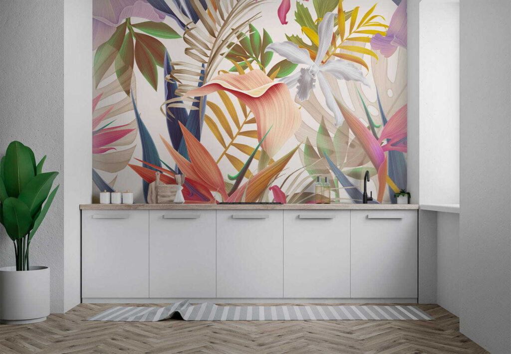Levendig tropisch gebladerte in harmonie — interieur 10