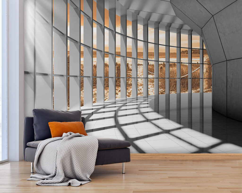 Licht door hoge ramen — interieur 1