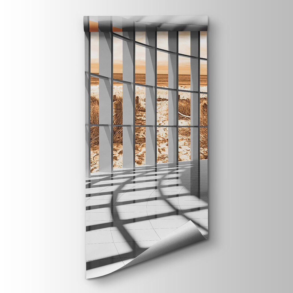 Licht door hoge ramen — productweergave