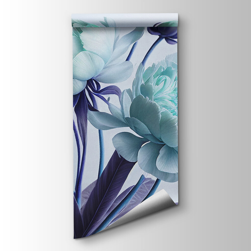 Bloemen in koele verf — productweergave