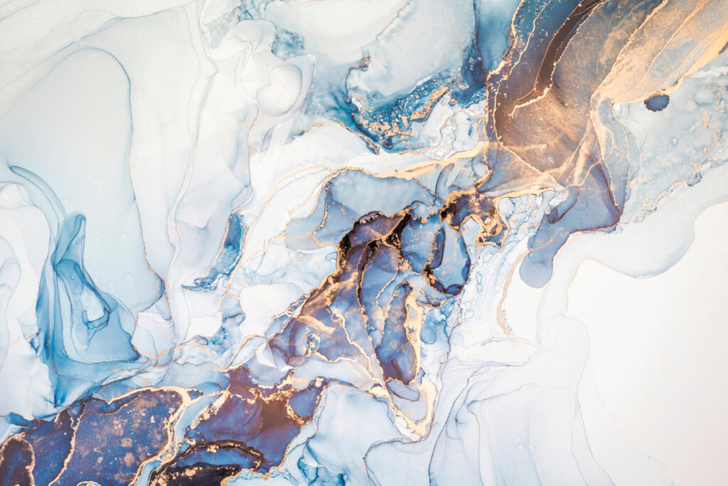 Blauwe rivier van aders — volledig ontwerp