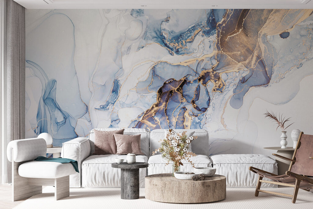Blauwe rivier van aders — interieur 6