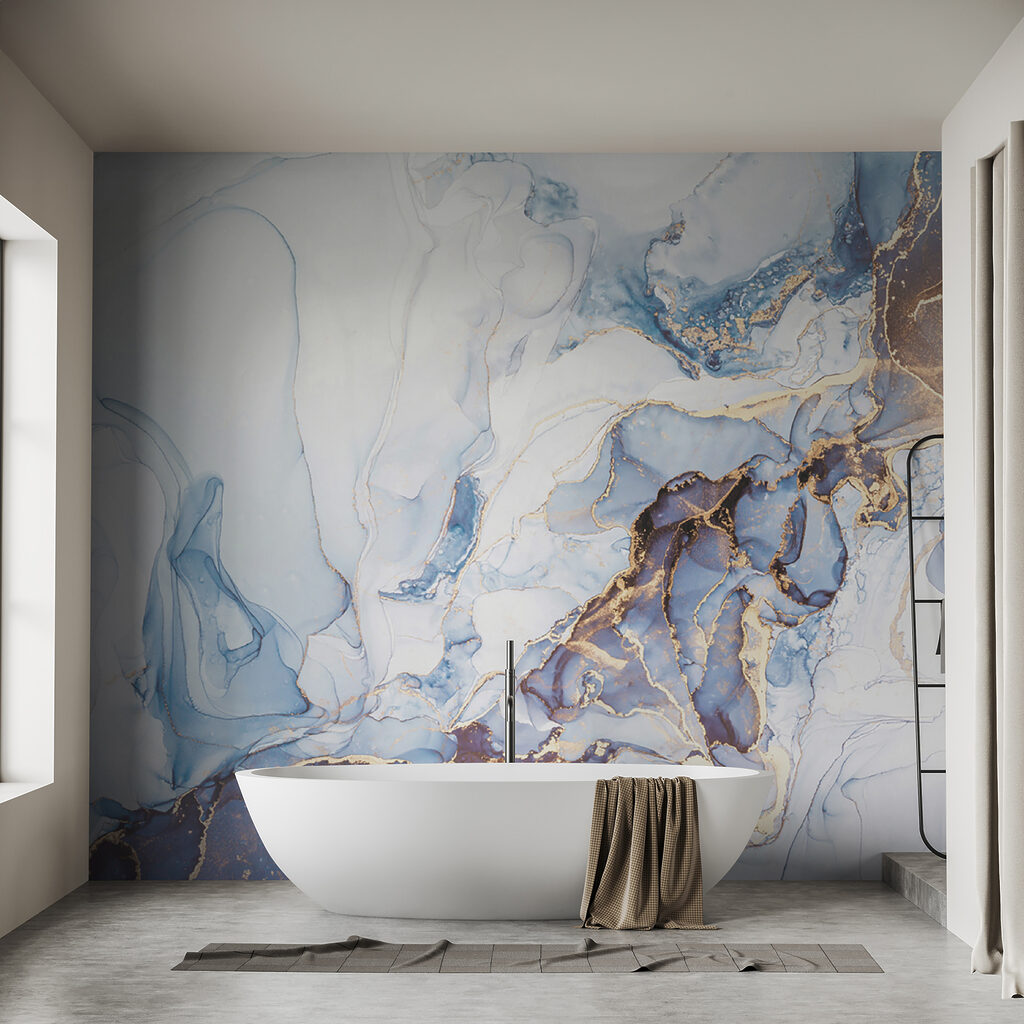 Blauwe rivier van aders — interieur 7