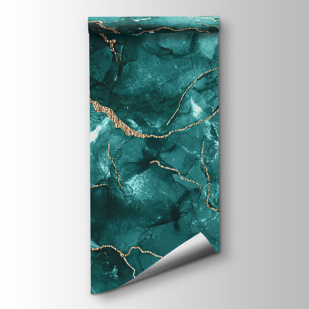 Turquoise kleurcellen met goudaders — productweergave