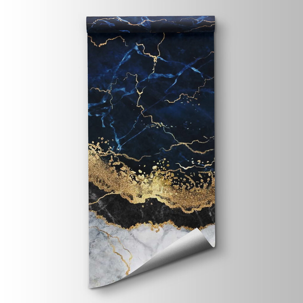 Gouden breukband door diepblauw — productweergave