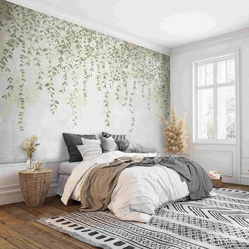 Schilderij van een wijnrank met bladeren — interieur 4