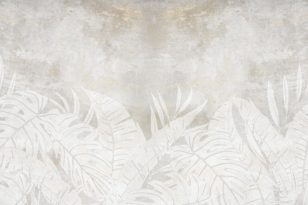 Witte bladeren in patina — volledig ontwerp