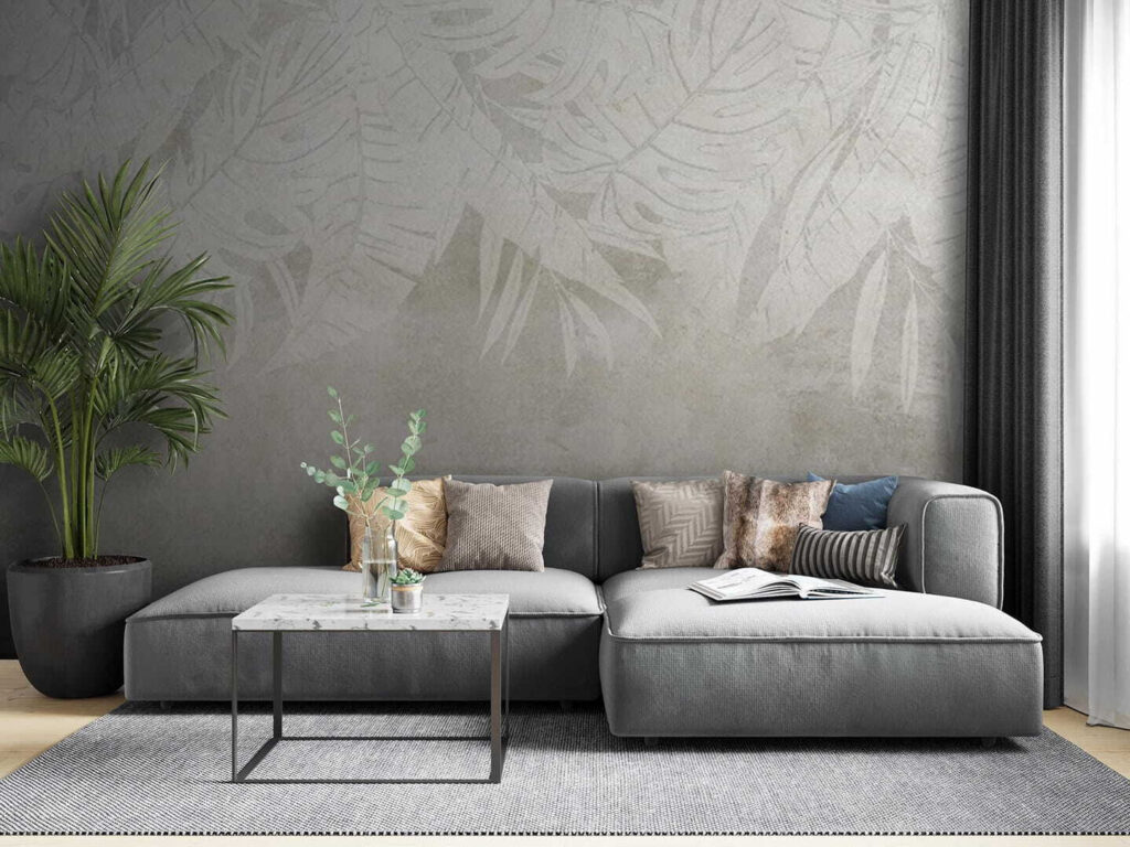 Witte bladeren in patina — interieur 2