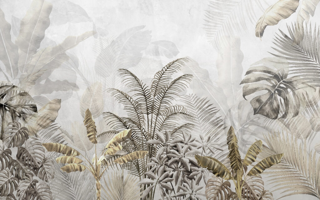 Bleke jungle in laagjes — volledig ontwerp