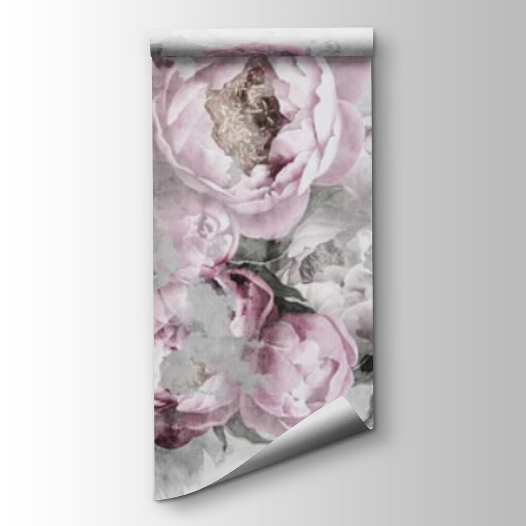 Roze pioenen in grijsnevel — productweergave