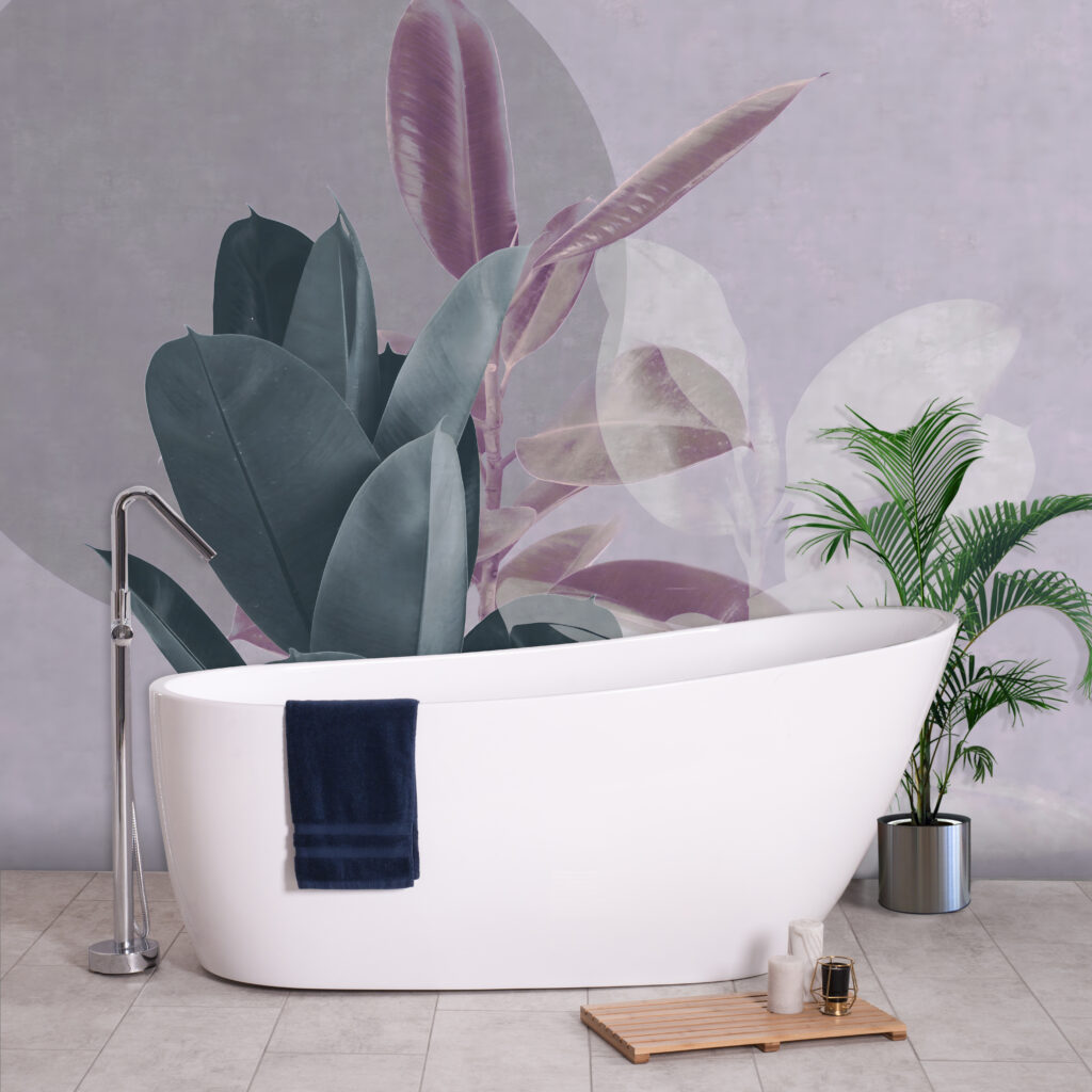 Rustige lagen van botanische schoonheid in een interieur
