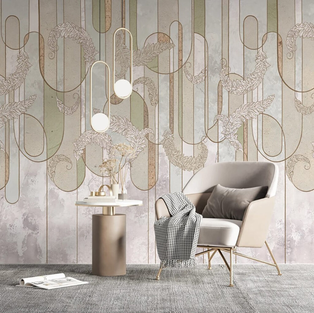 Geometrische bogen op wit — interieur 4